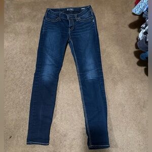 Silver Jeans Dark Blue Skinny Jeans